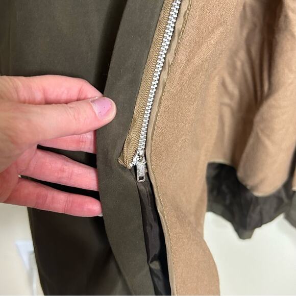 Lauren Ralph Lauren Trench Coat Jacket Wool Lined Removable Button Up Belted 40R - Picture 6 of 9